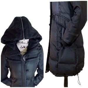 DKNY - Women’s Long Quilted Puffer Coat - Size Medium